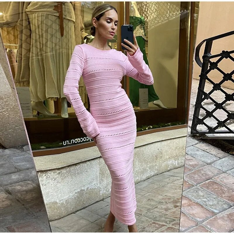 The Camille Ribbed dress - alternate view 2