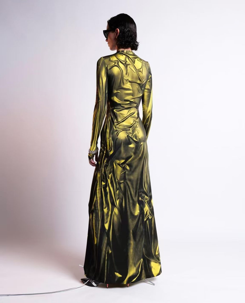 The Vesper Metallic dress - alternate view 14