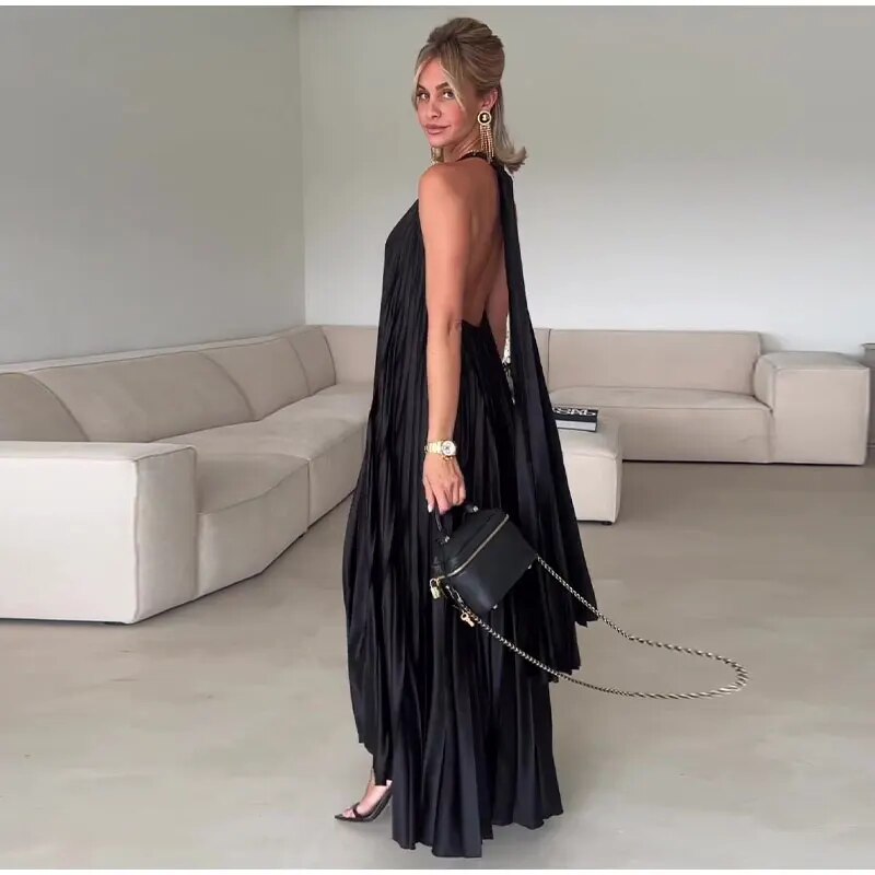 The Alessandra Pleated dress - alternate view 3