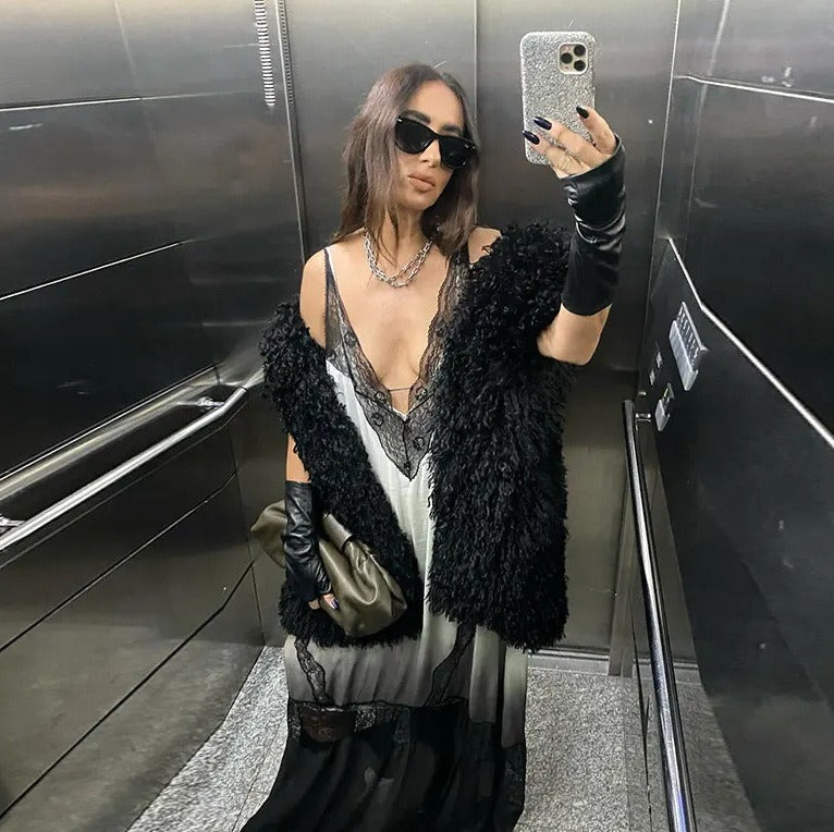 The Seraphine Lace Slip dress - alternate view 4