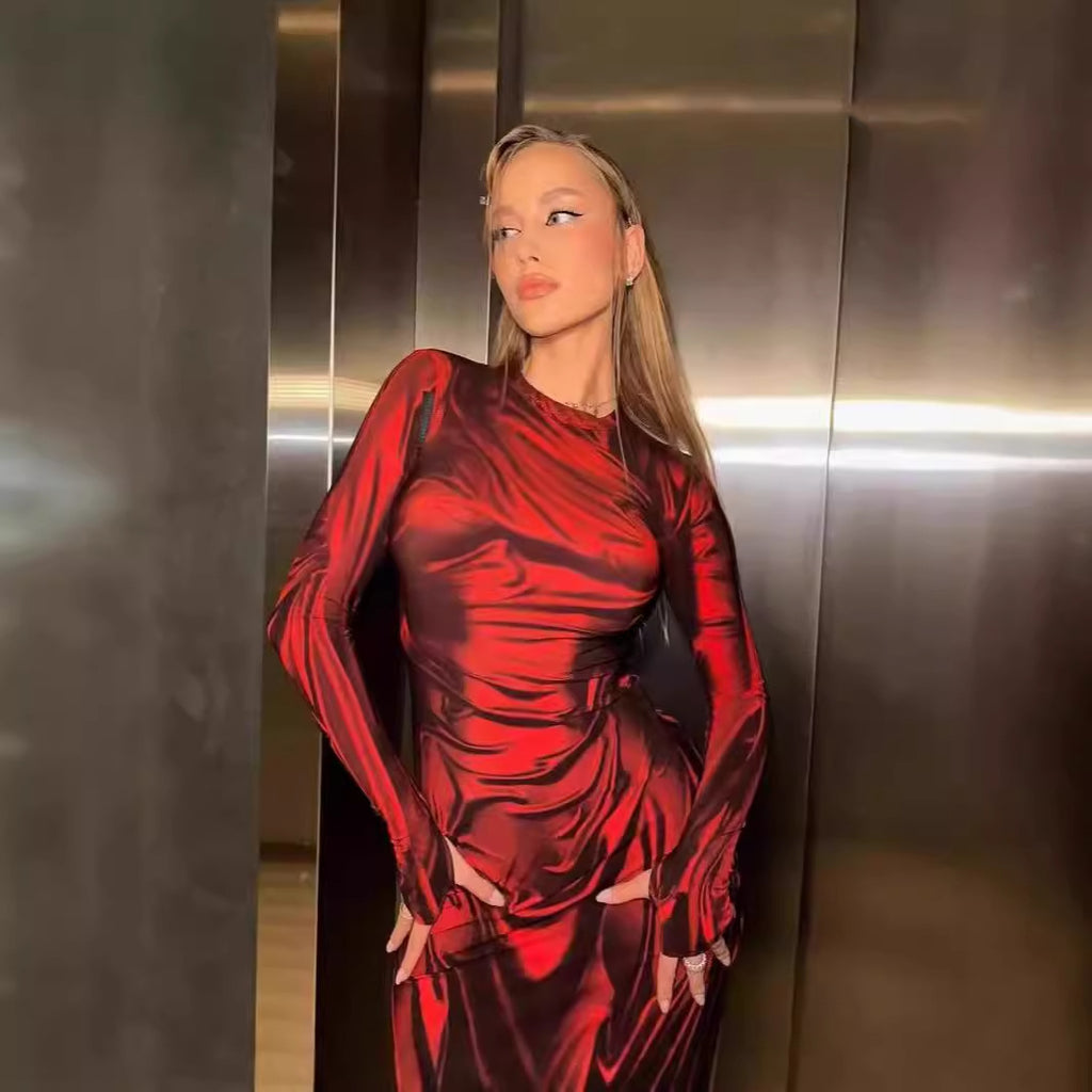 The Vesper Metallic dress - alternate view 2