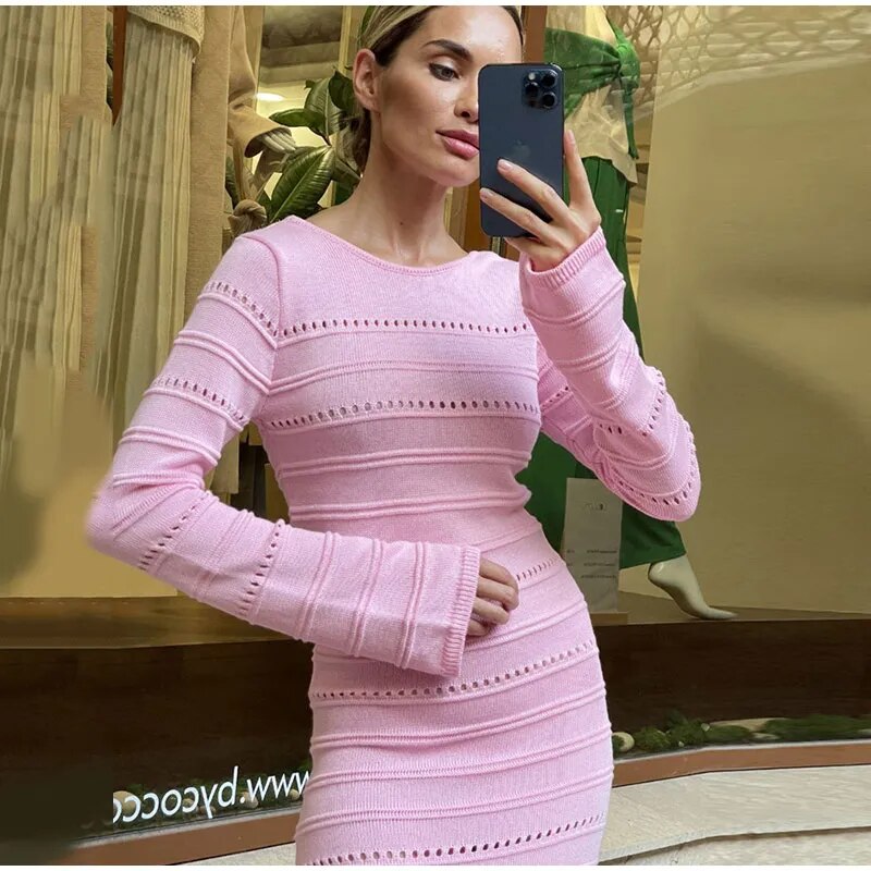 The Camille Ribbed dress - alternate view 4
