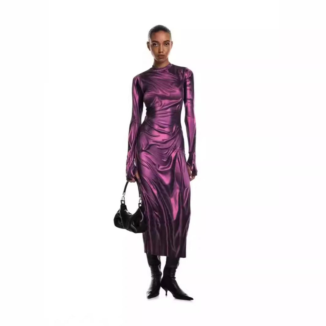 The Vesper Metallic dress - alternate view 4