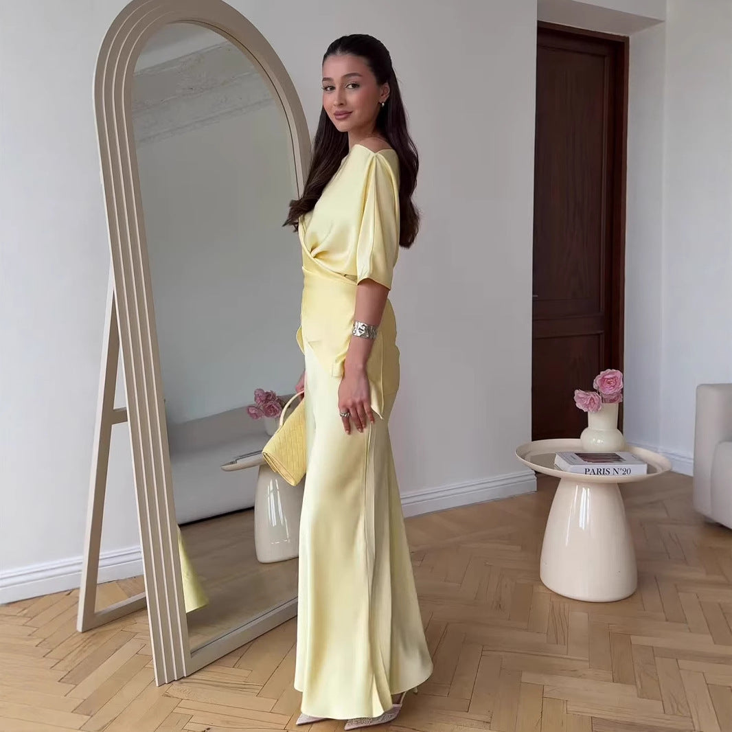 The Aurelia One-Shoulder Dress dress - alternate view 4