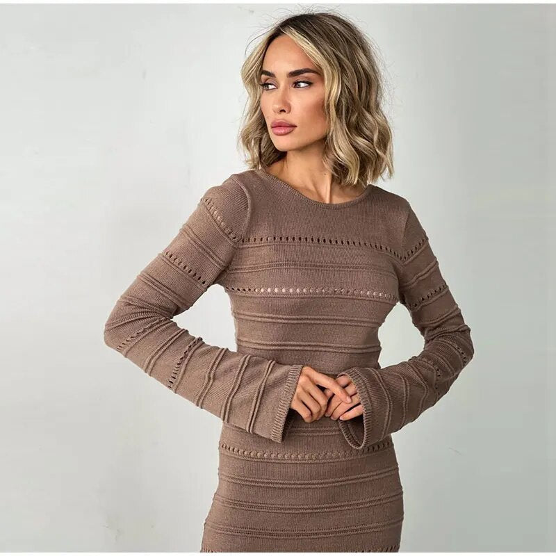 The Camille Ribbed dress - alternate view 3