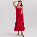 The Valentina Red dress - front view