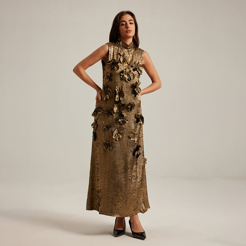 The Aurelia Floral Appliqué dress - alternate view 2