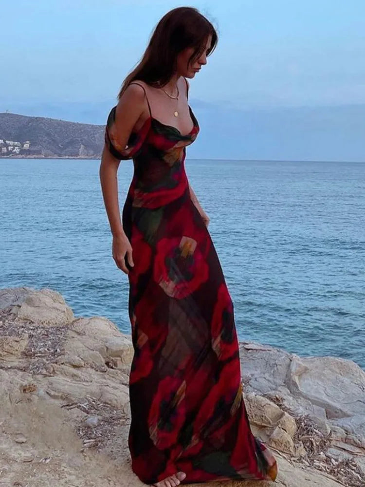 The Nerina Printed Mesh dress - alternate view 6