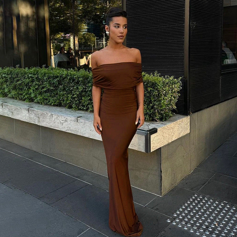 The Siena Off-Shoulder dress - front view