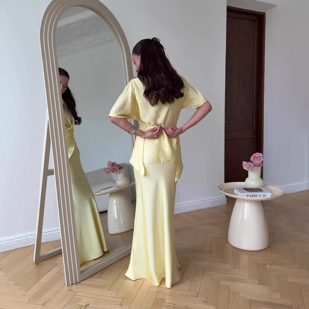 The Aurelia One-Shoulder Dress dress - alternate view 3