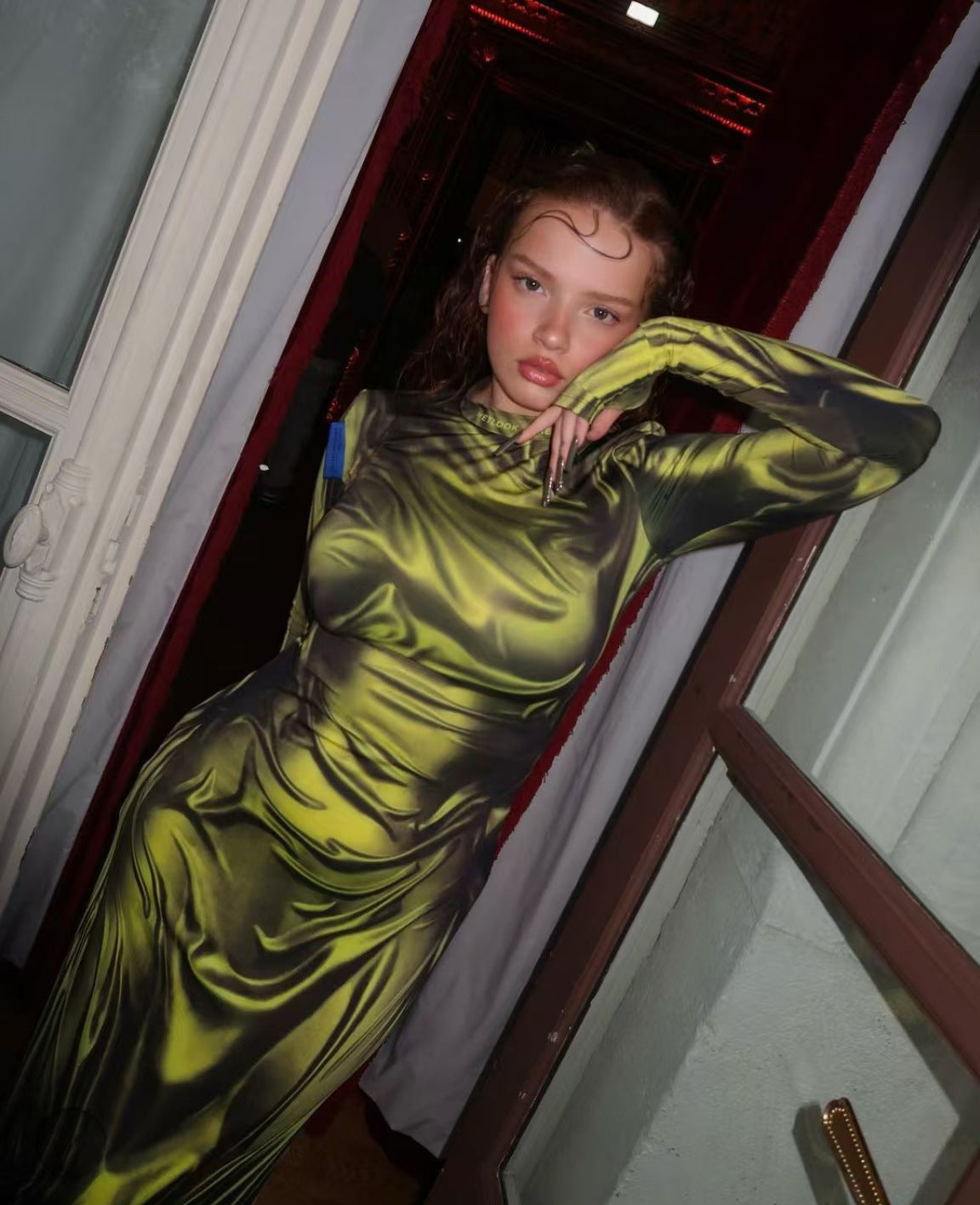 The Vesper Metallic dress - alternate view 9