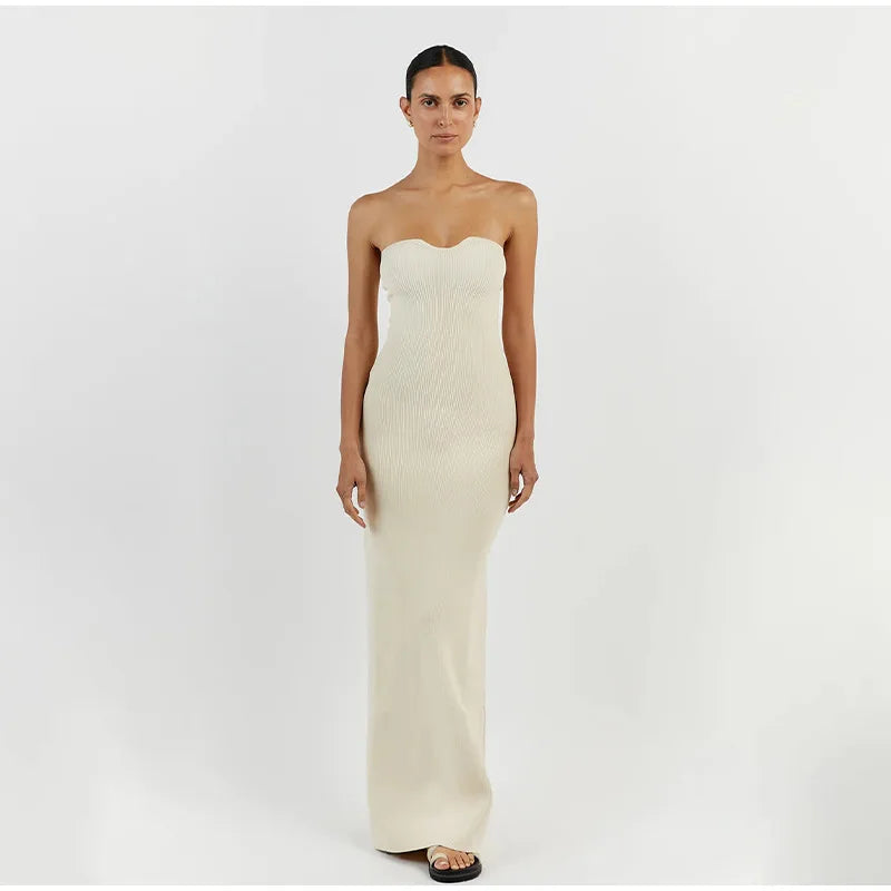 The Lucía Strapless dress - front view
