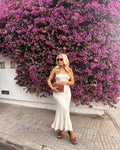 The Elina Backless Knit dress - front view