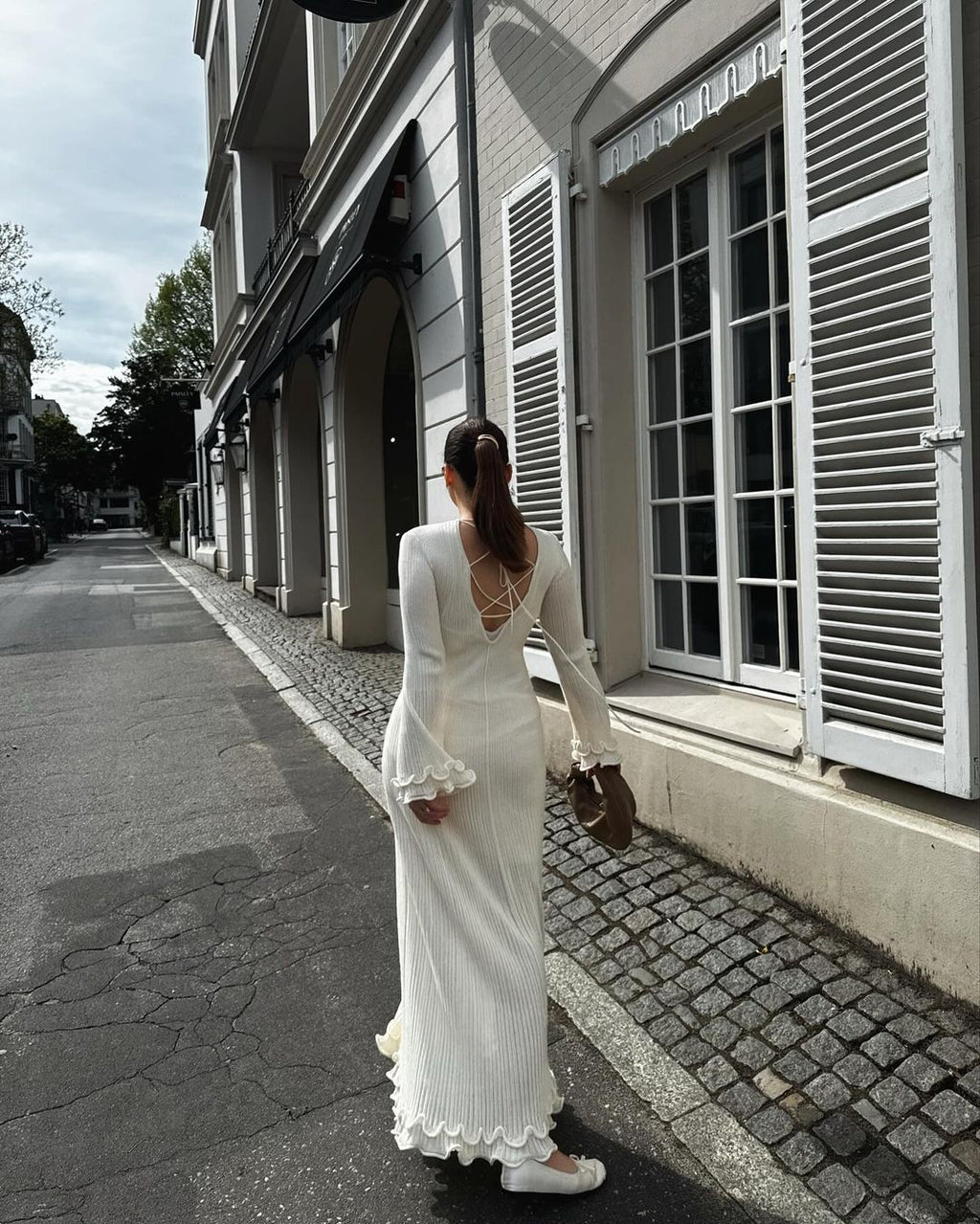 The Eliane Ruffle-Trim dress - alternate view 4