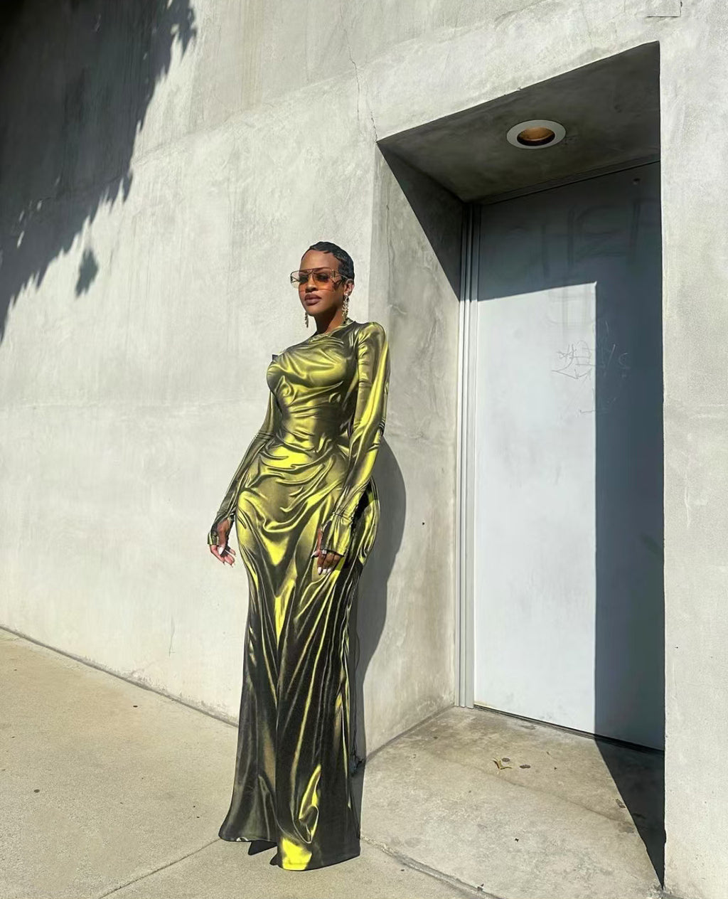 The Vesper Metallic dress - alternate view 8