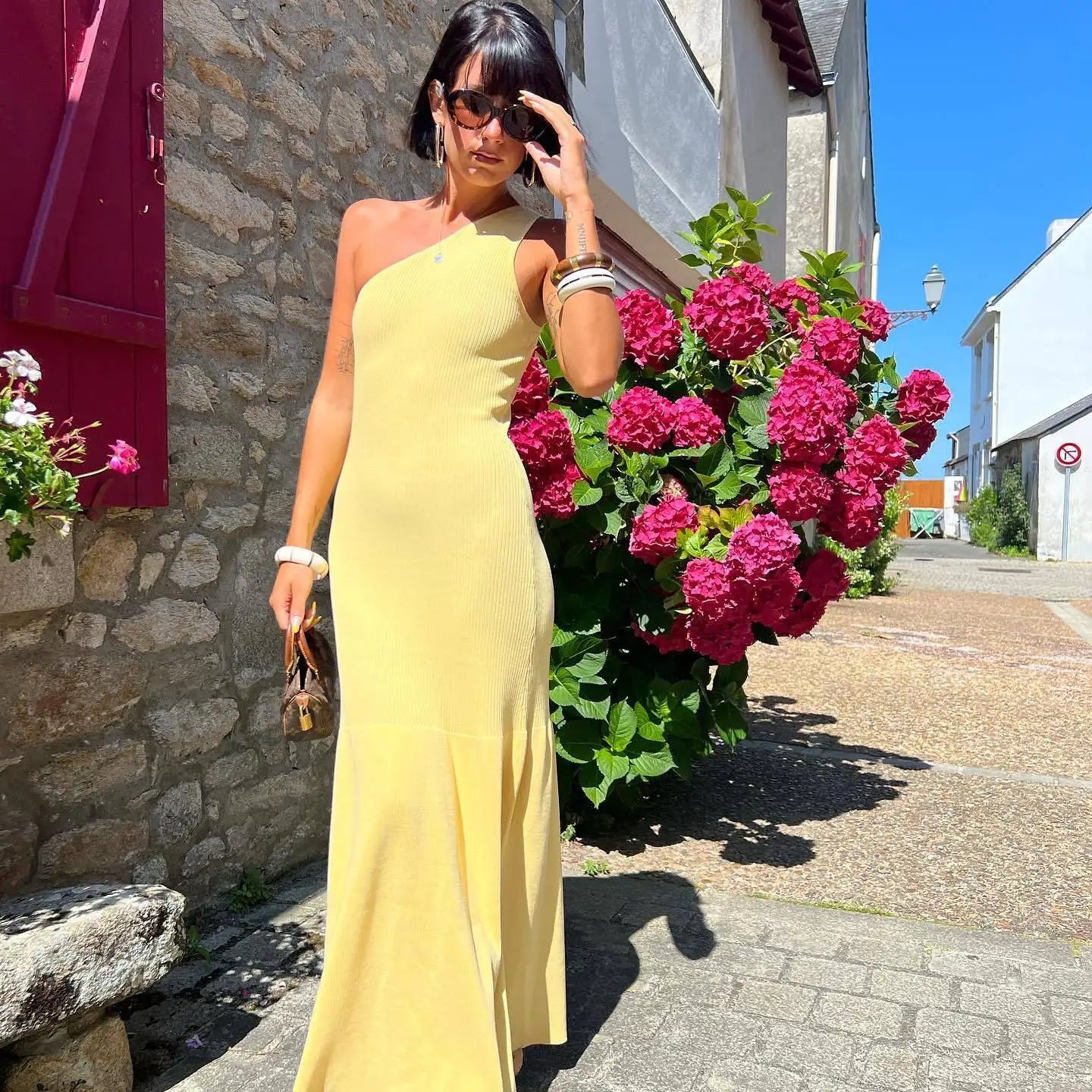 The Solène Asymmetric dress - alternate view 7