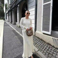 The Eliane Ruffle-Trim dress - front view