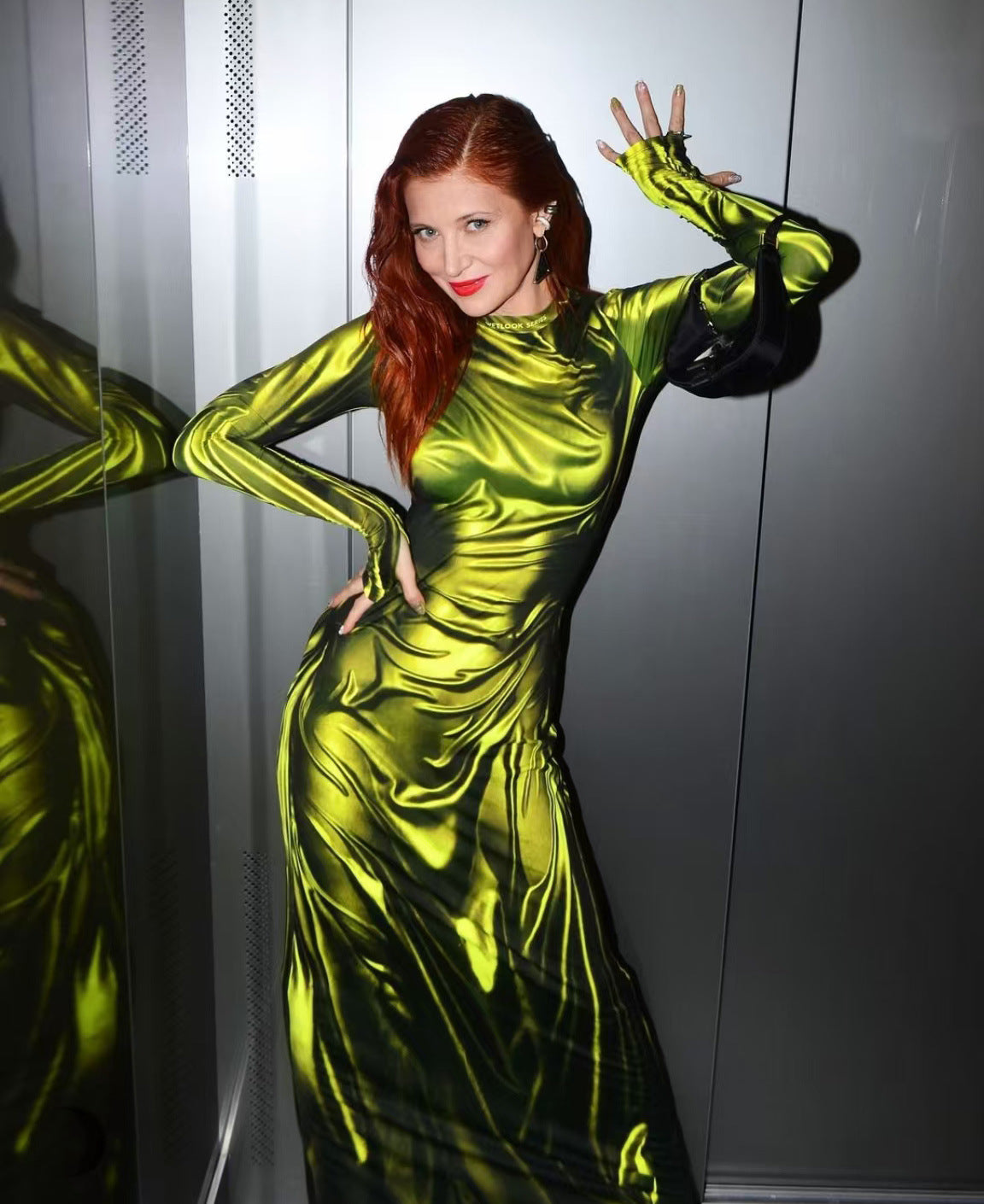 The Vesper Metallic dress - alternate view 12