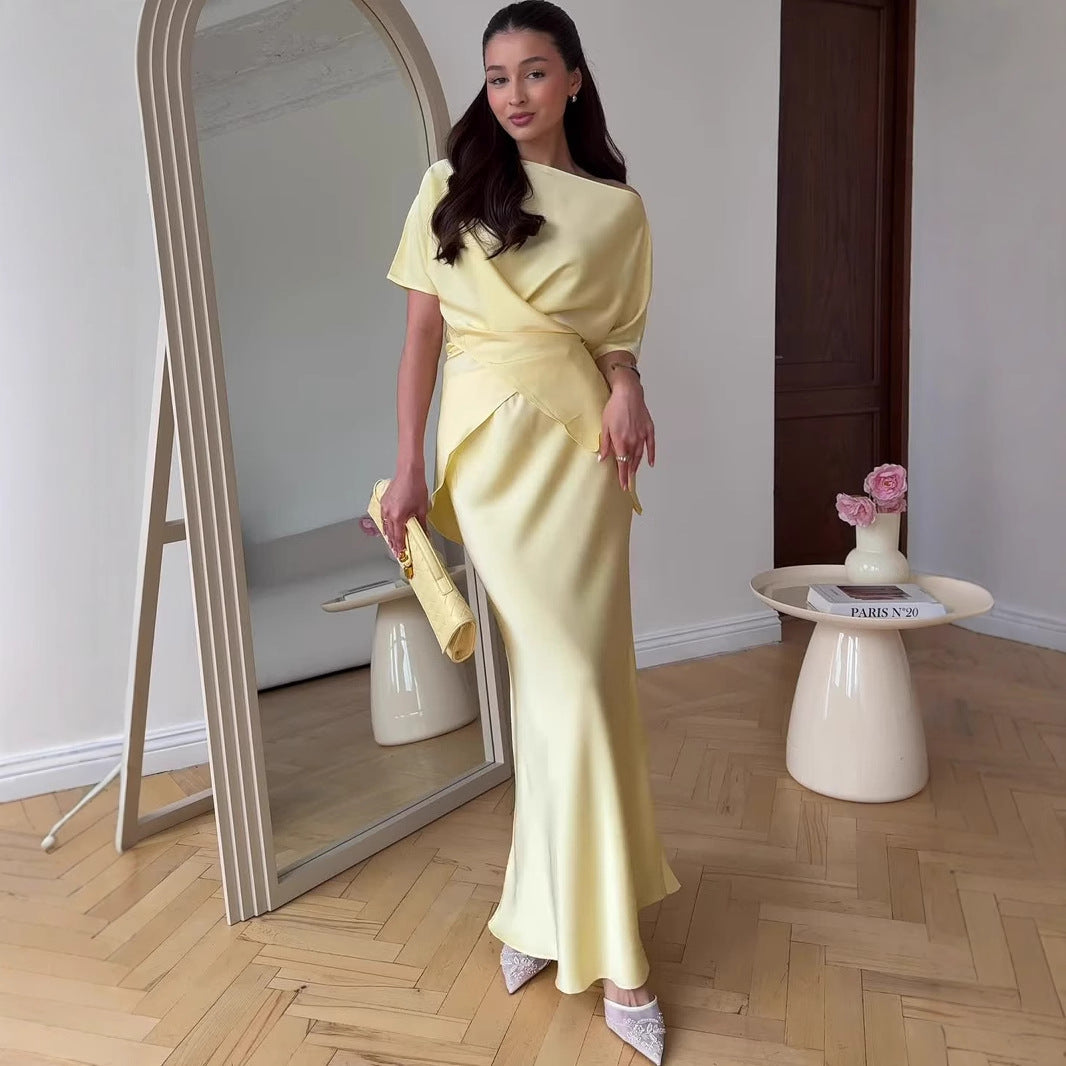 The Aurelia One-Shoulder Dress dress - alternate view 2