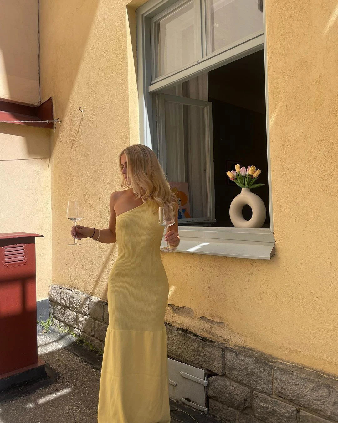 The Solène Asymmetric dress - alternate view 13