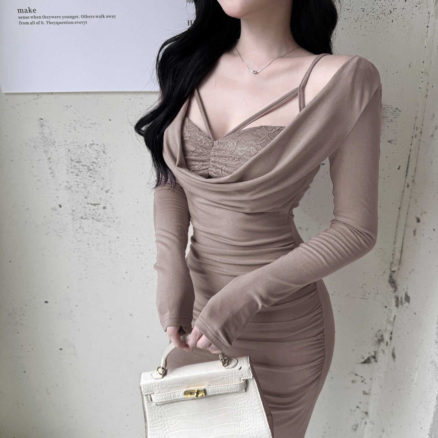 The Maëlle Draped dress - alternate view 11