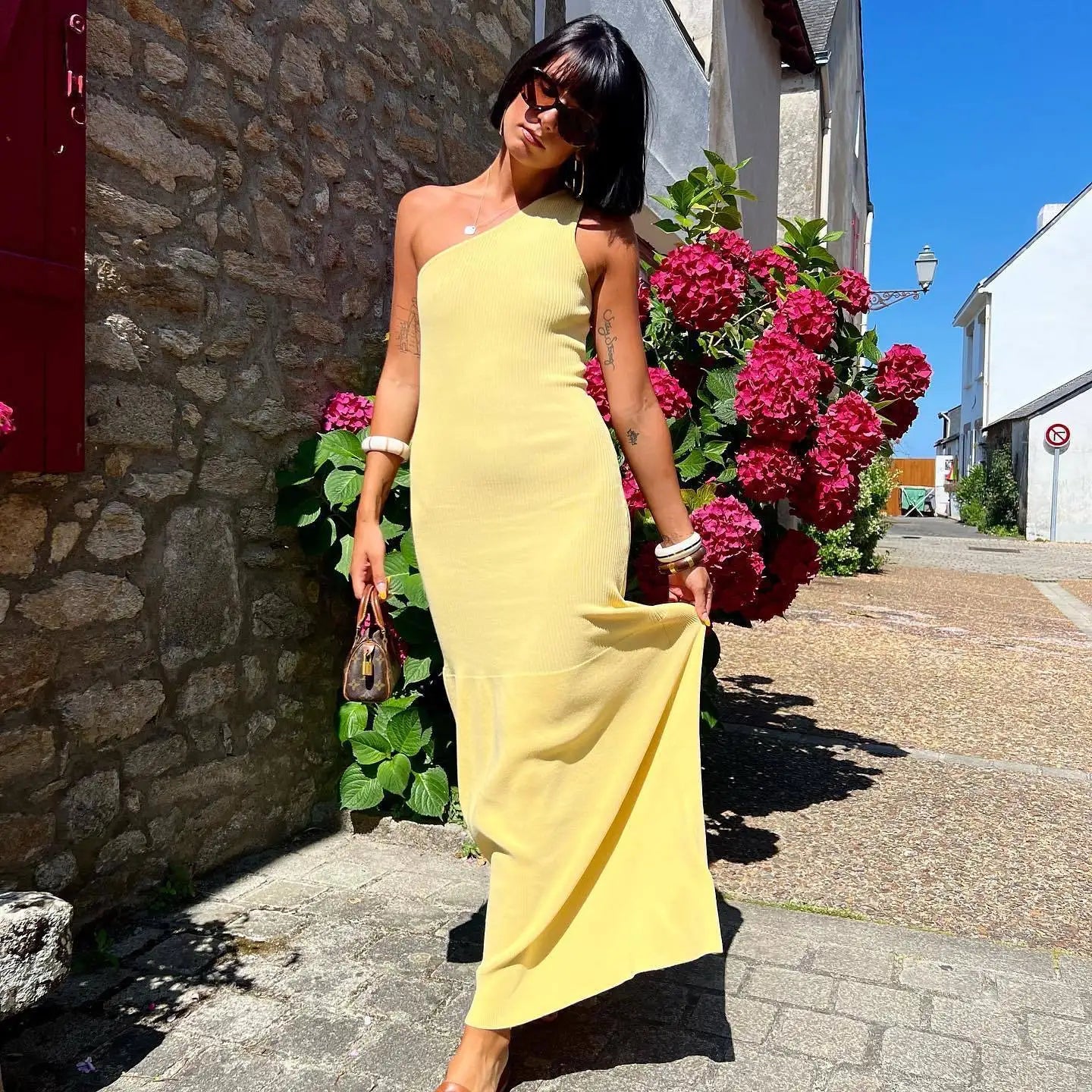 The Solène Asymmetric dress - alternate view 6