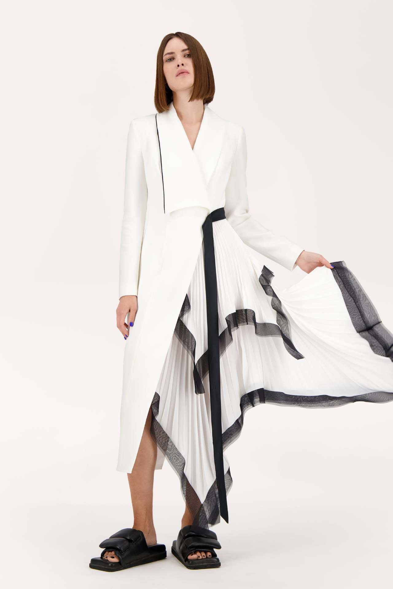 The Aurélie Asymmetric dress - front view