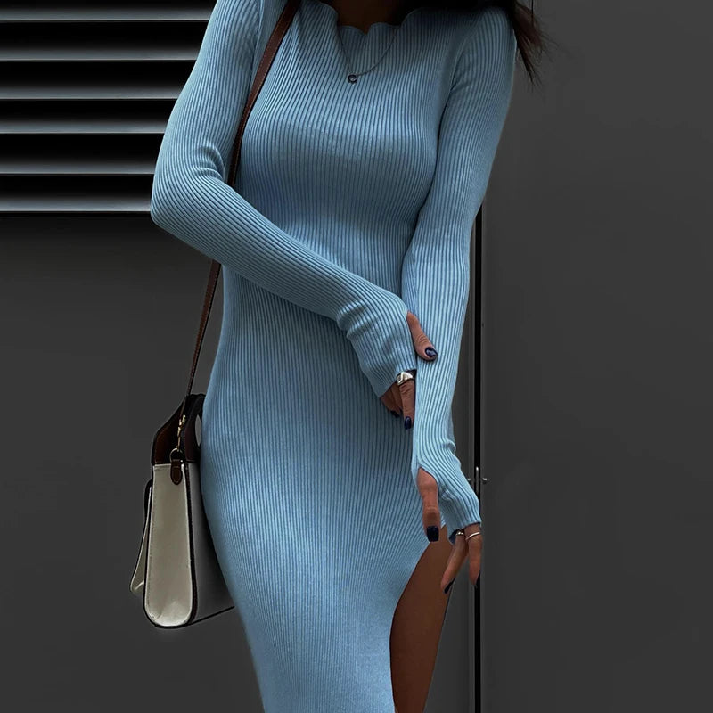 The Chiara Ribbed dress - alternate view 9