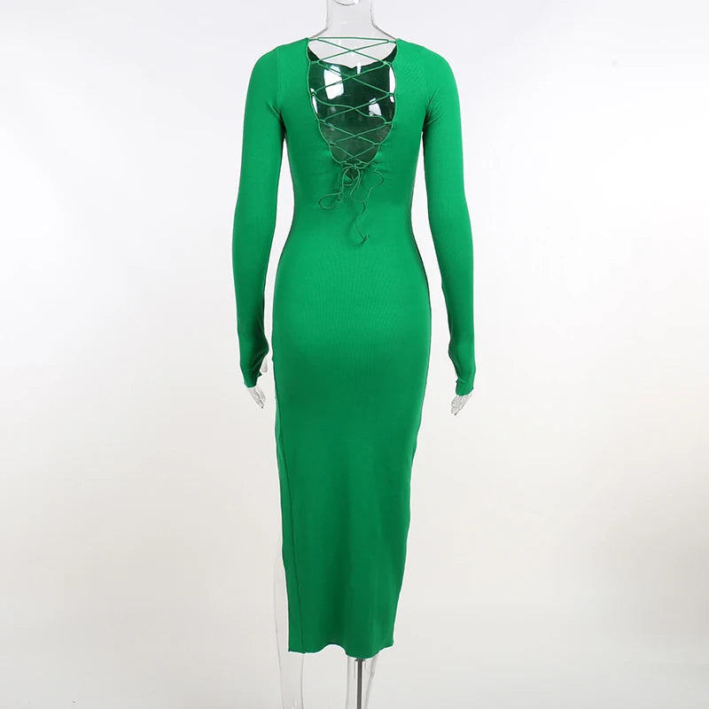 The Chiara Ribbed dress - alternate view 4